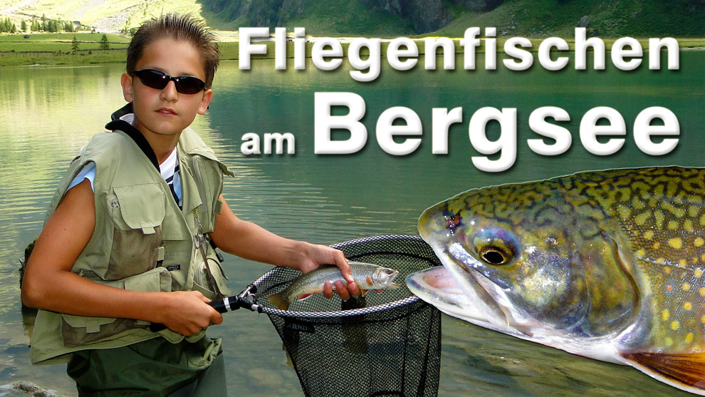 Fliegenfischen am Bergsee in Österreich